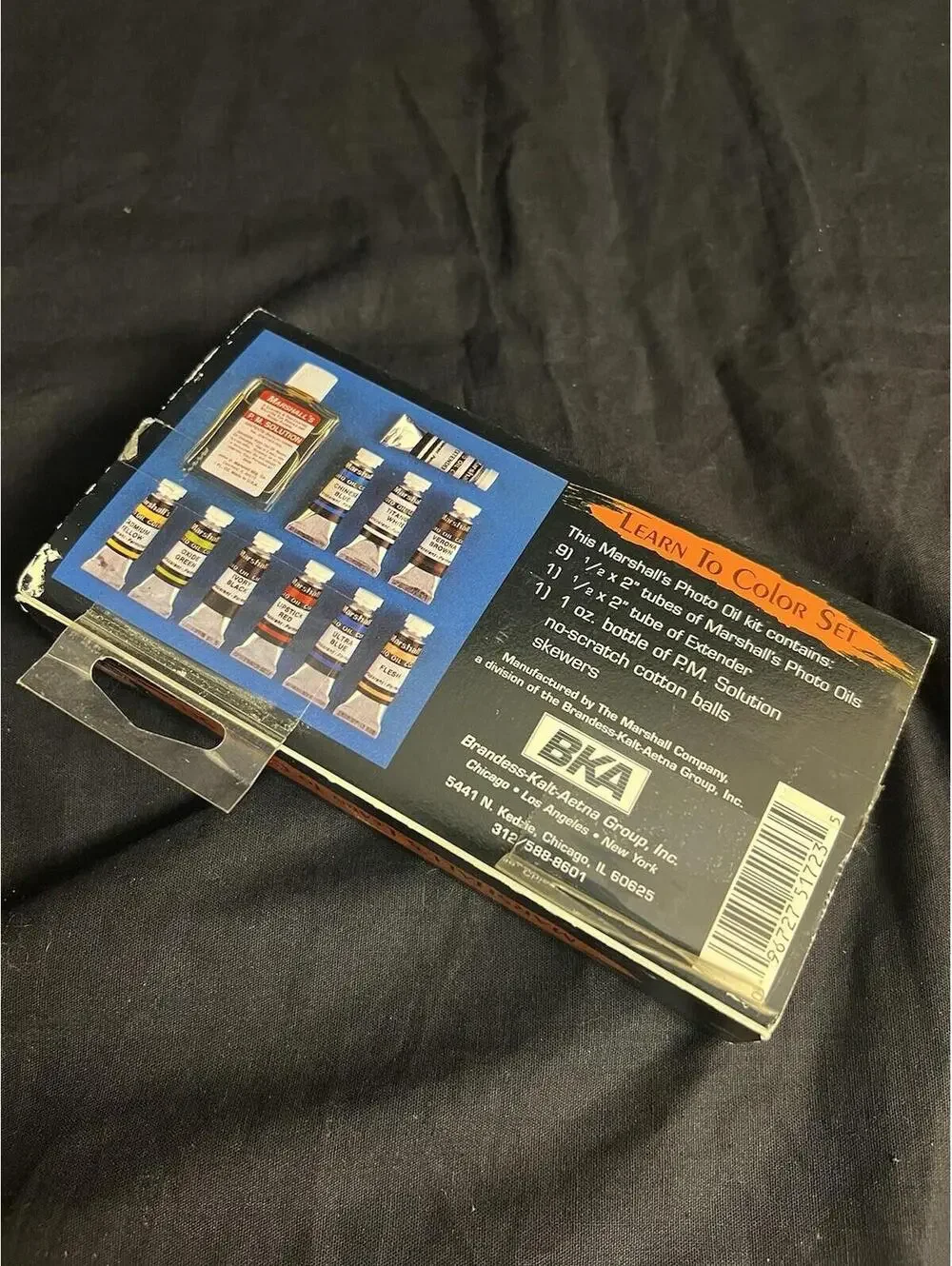 Vtg Marshall's Photo Coloring System “Learn To Color” Oil Set Hobby MS-LCS Paint